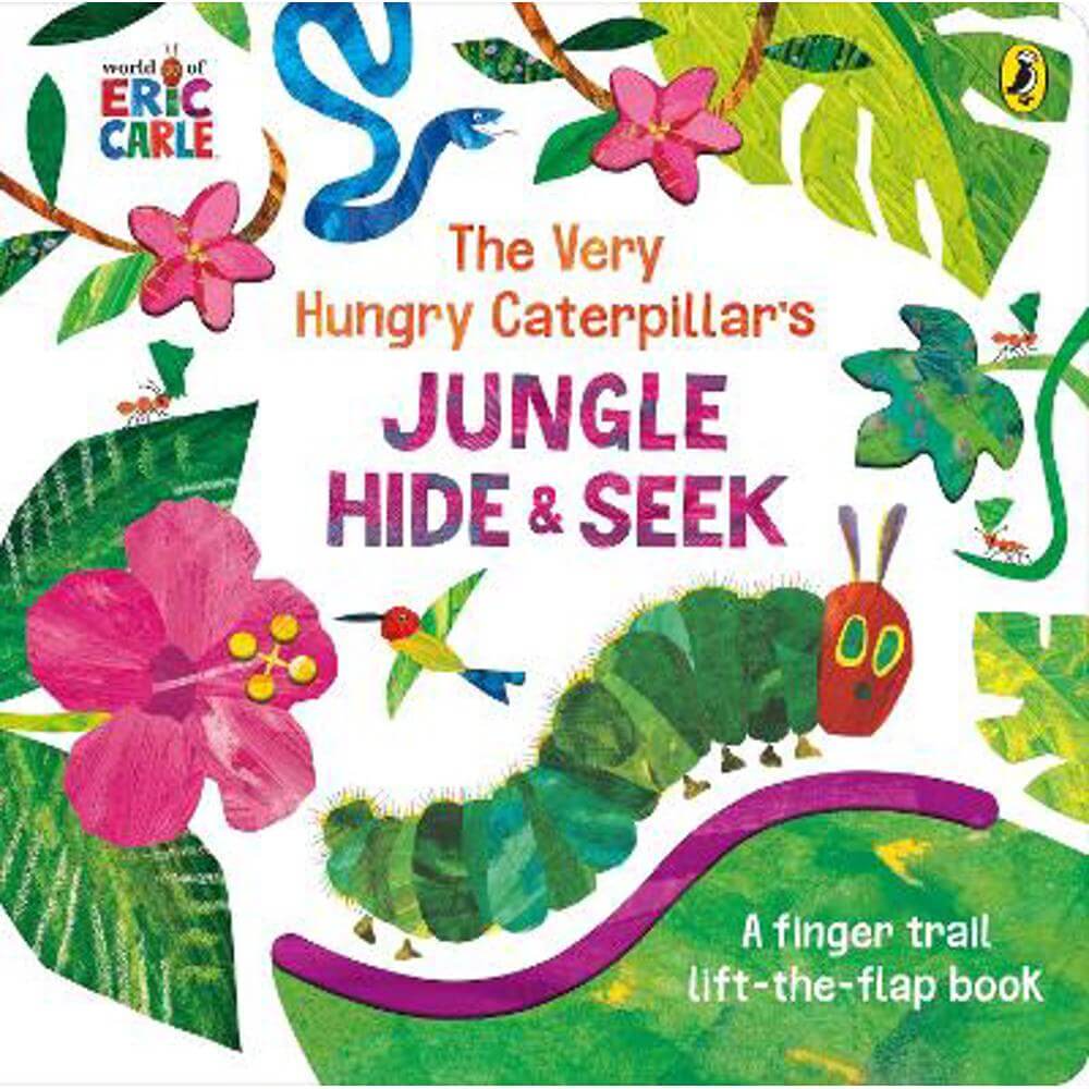 The Very Hungry Caterpillar's Jungle Hide and Seek: A Finger Trail Lift-the-Flap Book - Eric Carle